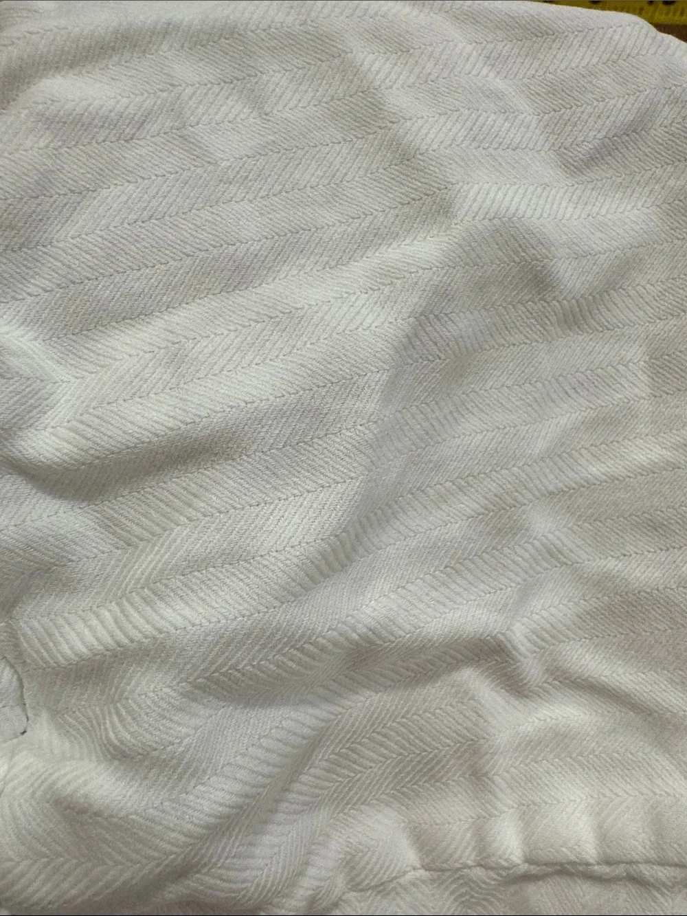 SFERRA | White 100% Long-Staple Cotton | Fitted Sheet /QUEEN Size
